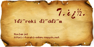 Töreki Ádám névjegykártya