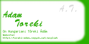 adam toreki business card